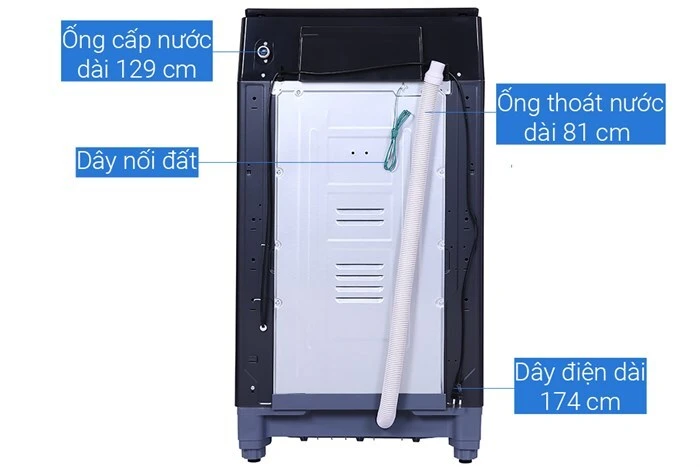 Máy Giặt Lồng Đứng Aqua 10 Kg AQW-F100GT.BK